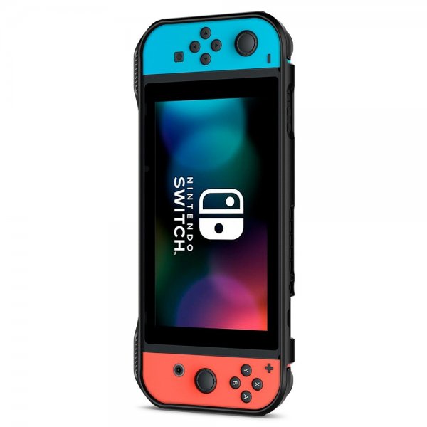 Spigen Nintendo Switch Deksel Rugged Armor Matte Black