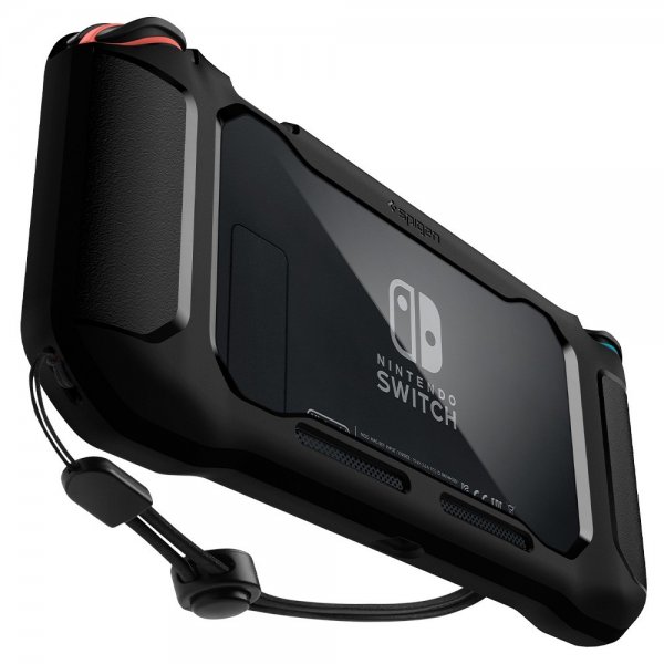 Spigen Nintendo Switch Deksel Rugged Armor Matte Black