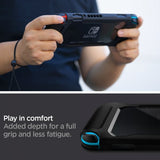 Spigen Nintendo Switch Deksel Rugged Armor Matte Black