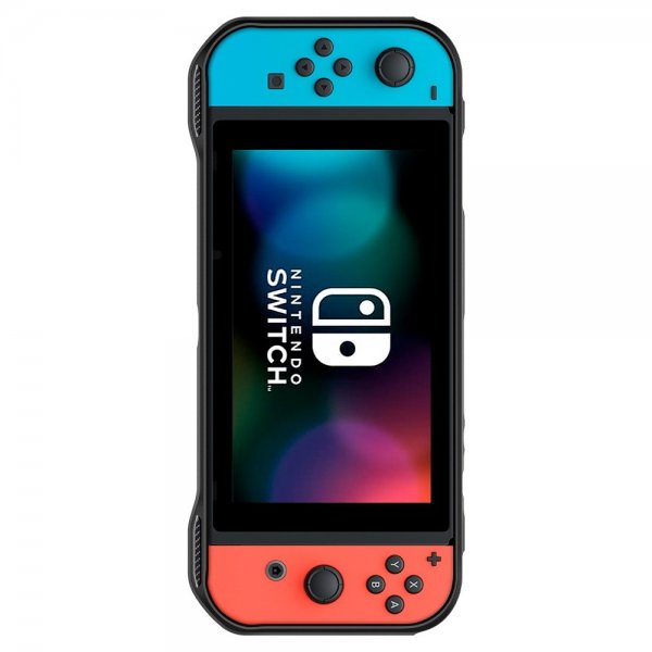 Spigen Nintendo Switch Deksel Rugged Armor Matte Black