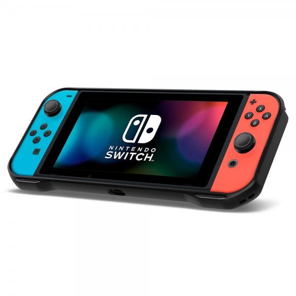 Spigen Nintendo Switch Deksel Rugged Armor Matte Black