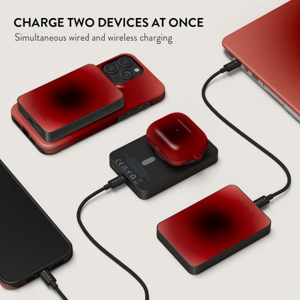Burga Powerbank MagSafe 5000 mAh No Talking Metallgrå