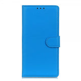 Nokia 2.4 Etui Litchi Blå