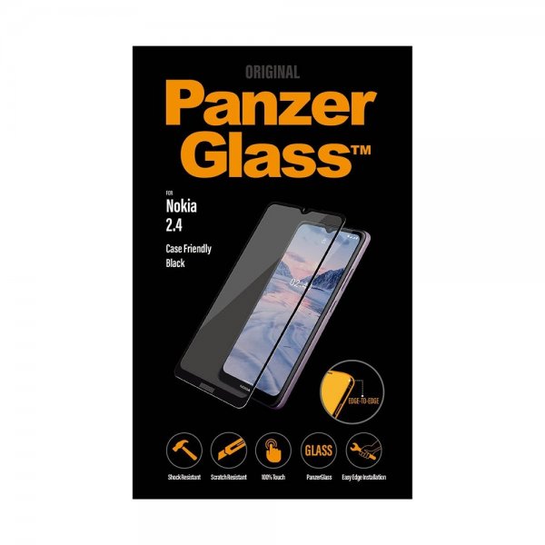 PanzerGlass Nokia 2.4 Skjermbeskytter Edge-to-Edge Case Friendly