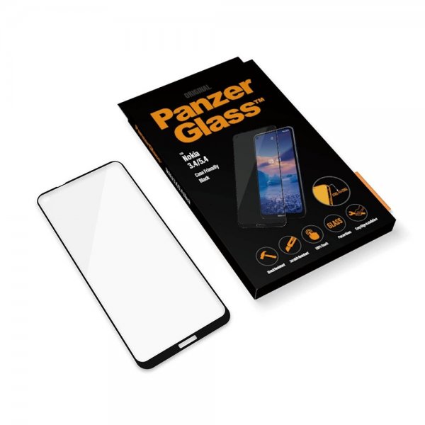 PanzerGlass Nokia 3.4/5.4 Skjermbeskytter Edge-to-Edge Case Friendly