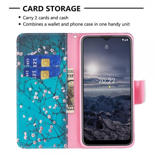 Nokia G11/G21 Etui Motiv Plomme blomstrer