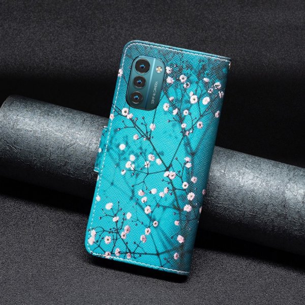 Nokia G11/G21 Etui Motiv Plomme blomstrer