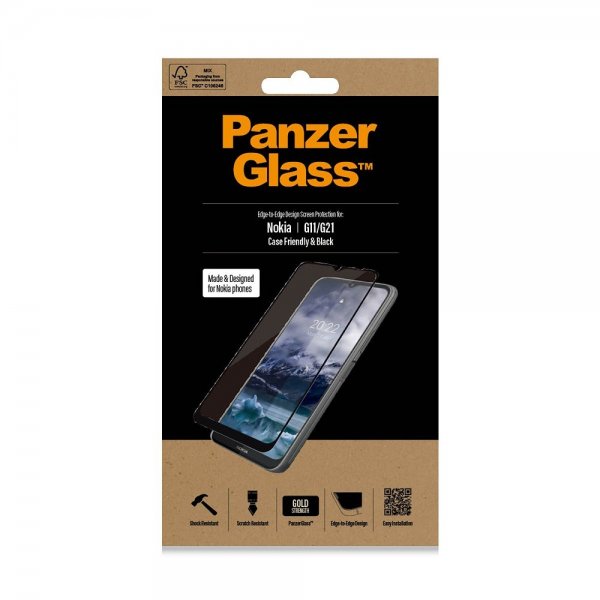 PanzerGlass Nokia G11/G21 Skjermbeskytter Edge-to-Edge Case Friendly