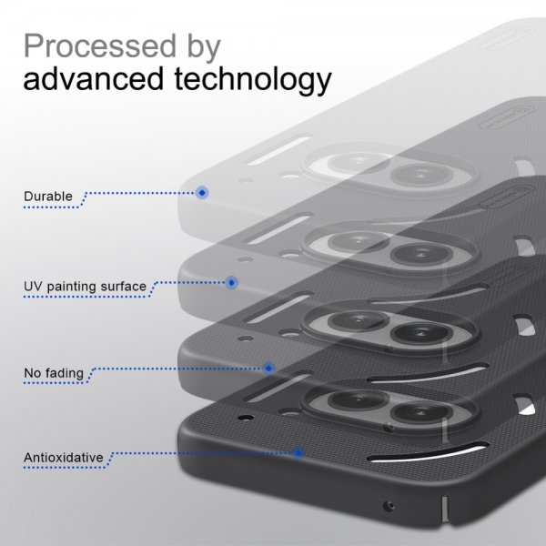 Nillkin Nothing Phone (2a) Deksel Super Frosted Shield Svart