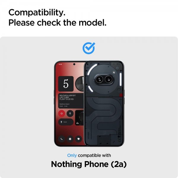 Spigen Nothing Phone (2a) Skjermbeskytter GLAS.tR ALIGNmaster 2-pakning