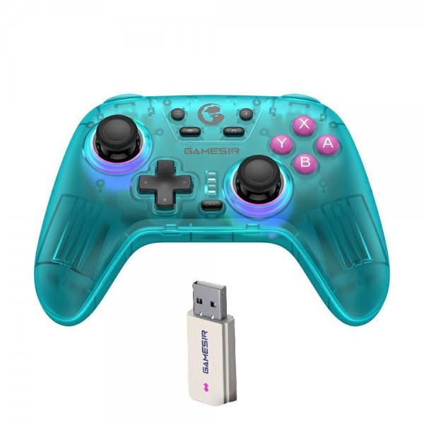GameSir Nova HD Rumble Spillkontroller 2.4G Neon Teal