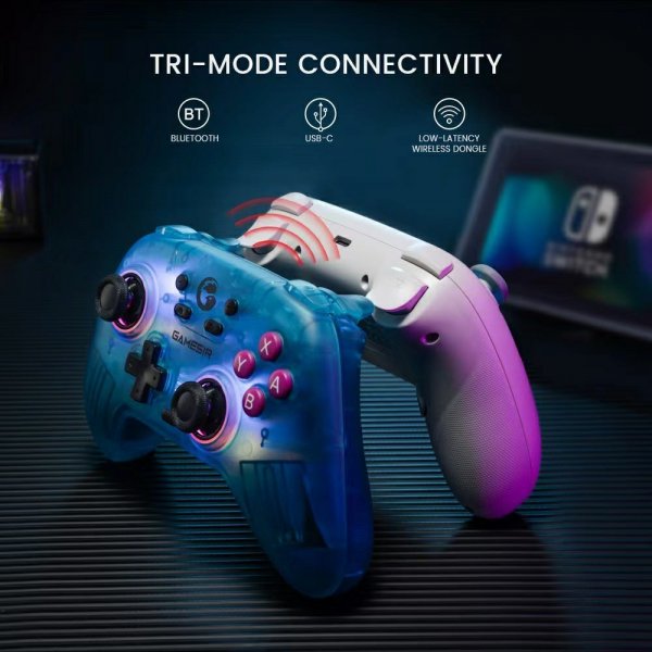 GameSir Nova HD Rumble Spillkontroller 2.4G Neon Teal