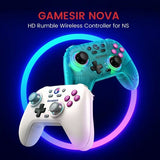 GameSir Nova HD Rumble Spillkontroller 2.4G Neon Teal