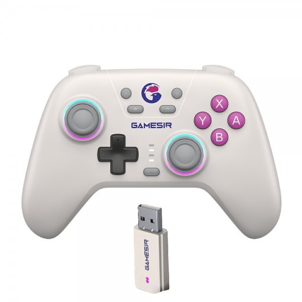 GameSir Nova HD Rumble Game Controller 2.4G Retro Hvit