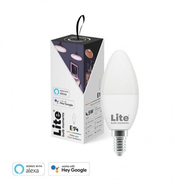 Lite bulb moments White & Color Ambience (RGB) E14 Lampe