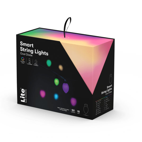 Lite bulb moments Smart String Lights - Oval Globe