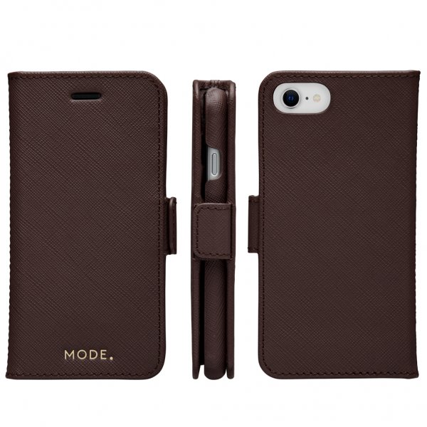 dbramante1928 iPhone 7/8/SE Etui New York Löstagbart Deksel Dark Chocolate