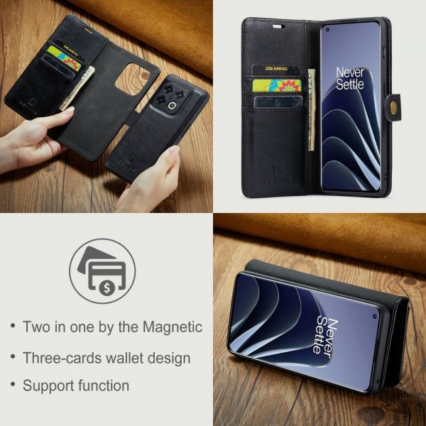 Dg.Ming OnePlus 10 Pro Etui Avtagbart Deksel Svart
