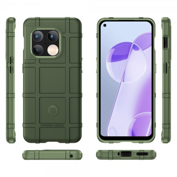 OnePlus 10 Pro Deksel Rutemønster Grønn
