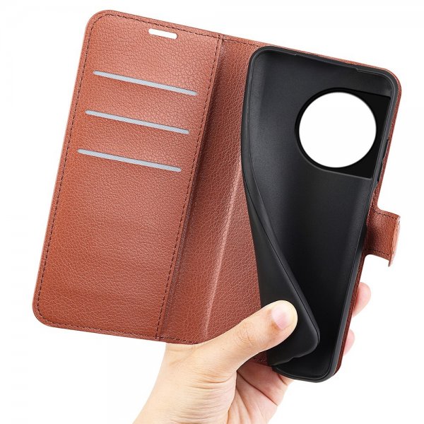 OnePlus 11 Etui Litchi Brun