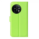 OnePlus 11 Etui Litchi Grønn