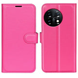 OnePlus 11 Etui Litchi Magenta