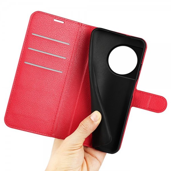 OnePlus 11 Etui Litchi Rød
