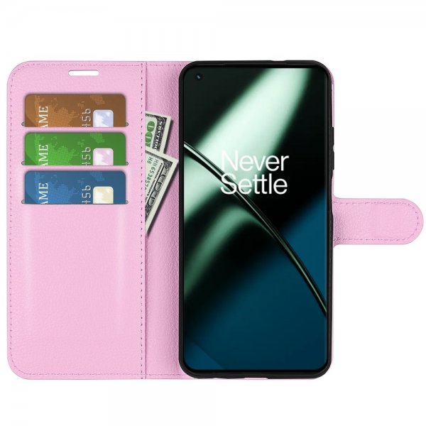 OnePlus 11 Etui Litchi Rosa