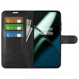 OnePlus 11 Etui Litchi Svart