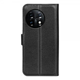 OnePlus 11 Etui Litchi Svart