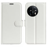 OnePlus 11 Etui Litchi Hvit