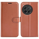 OnePlus 12 Etui Litchi Brun