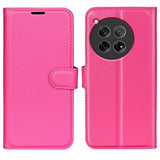 OnePlus 12 Etui Litchi Magenta