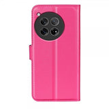 OnePlus 12 Etui Litchi Magenta