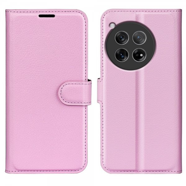 OnePlus 12 Etui Litchi Rosa