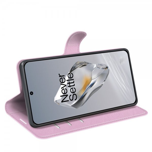 OnePlus 12 Etui Litchi Rosa