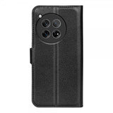 OnePlus 12 Etui Litchi Svart