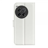 OnePlus 12 Etui Litchi Hvit