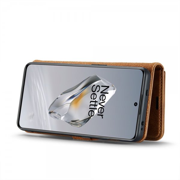 Dg.Ming OnePlus 12 Etui Avtagbart Deksel Brun