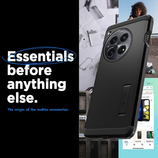 Spigen OnePlus 12 Deksel Tough Armor Svart