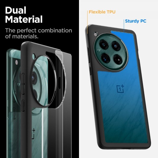 Spigen OnePlus 12 Deksel Ultra Hybrid Matte Black