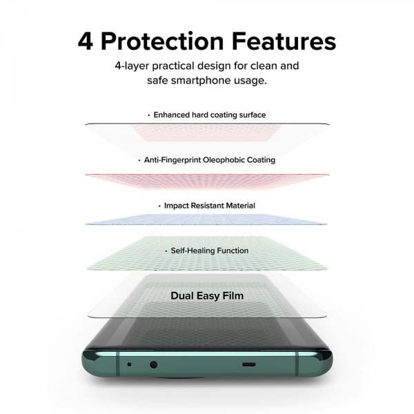Ringke OnePlus 12 Skjermbeskytter Dual Easy Film 2-pakning