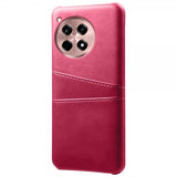 OnePlus 12R Deksel med To Kortlommer Magenta