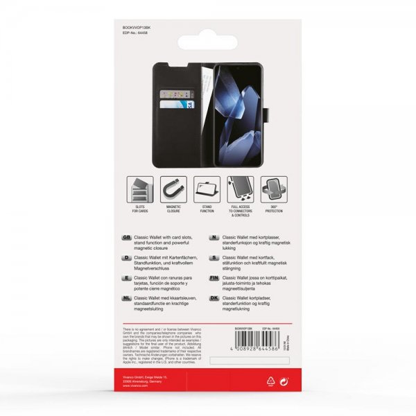 Vivanco OnePlus 13 Etui Classic Wallet Svart