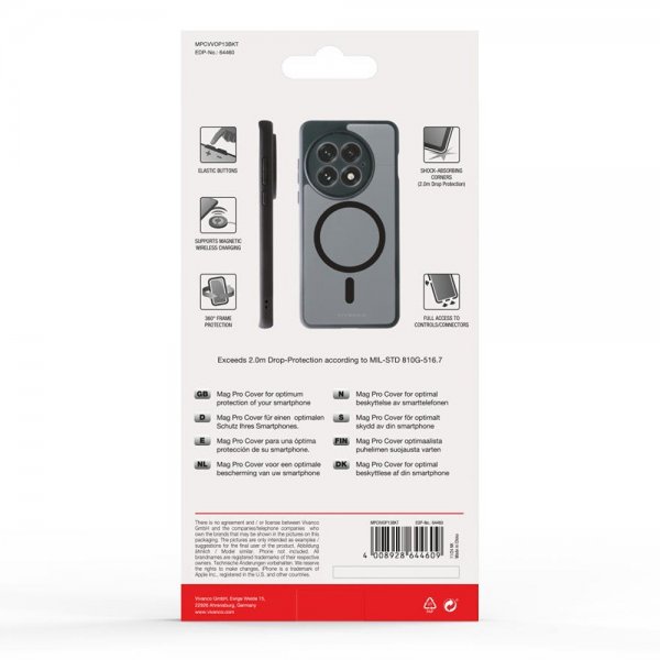 Vivanco OnePlus 13 Deksel Mag Pro Transparent Svart