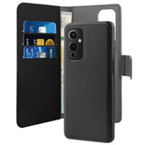 Puro OnePlus 9 Etui Wallet Detachable 2 in 1 Avtakbart Deksel Svart