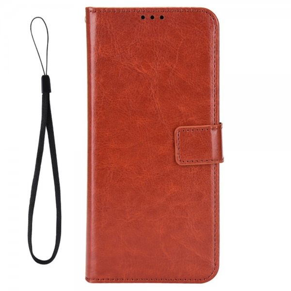 Motorola Edge 30 Fusion Etui Skinntekstur Brun