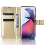 Motorola Edge 30 Fusion Etui Skinntekstur Gull