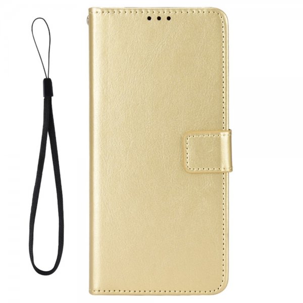 Motorola Edge 30 Fusion Etui Skinntekstur Gull