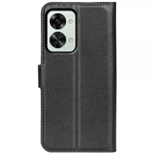 OnePlus Nord 2T Etui Litchi Svart
